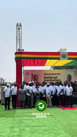 Greater Accra Regional Minister , Hon. Linda Ocloo speaks at the Re-Launch of the National Sanitation Day at the Institute of Local Government, Madina . 
