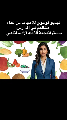 فيديو توعوي للامهات عن غذاء  اطفالهم في المدارس  باستراتيجية الذكاء الاصطناعي#الشعب_الصيني_ماله_حل😂😂 #مالي_خلق_احط_هاشتاقات #اكسبلورexplore #طالبات #foryoupage #معلمات_الابتدائي #foryou #اكسبلور #الذكاء_الاصطناعي 