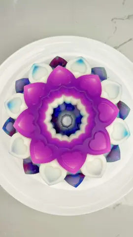 Let´s Make Delicious Purple Jelly Cake 💜💜💜 #jelly #gelatin #satisfying 
