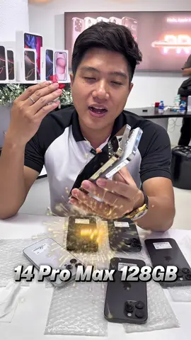 14PM 128GB Gold + Trắng Zin áp keng nguyên bản Pin zin 9x theo máy  #taomy102 #14promax 