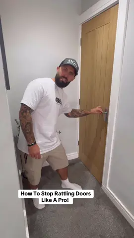 How To Stop Rattling Doors Like A Pro #howtotiktok #hacks #DIY #doityourself #fyp #homeimprovement 