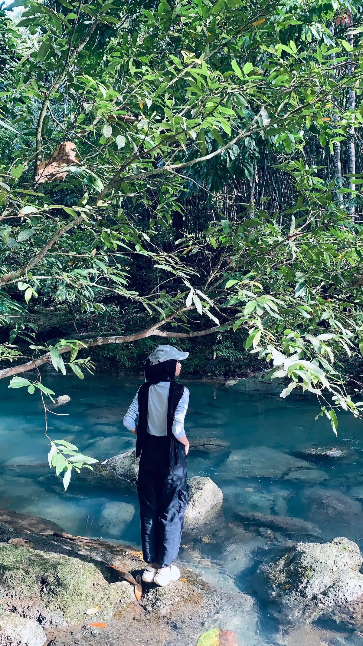 peaceee✌🏻🤍  #hiddengems #curug #pangandaran #wisatapangandaran #fyp 