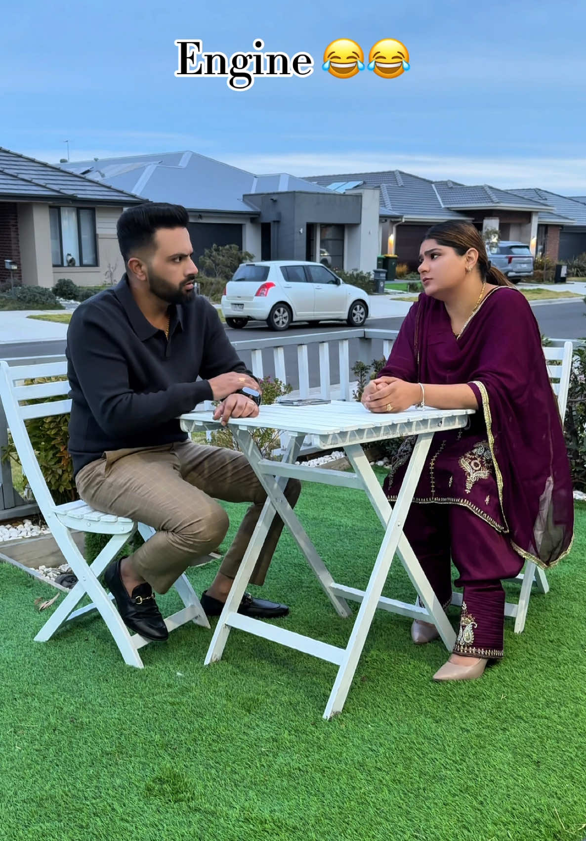 Engine 😂😂 #mr_mrs_kaindal_ #kajalbaliyan28 #gurveersinghkaindal #tiktokpakistan #viralcouple 