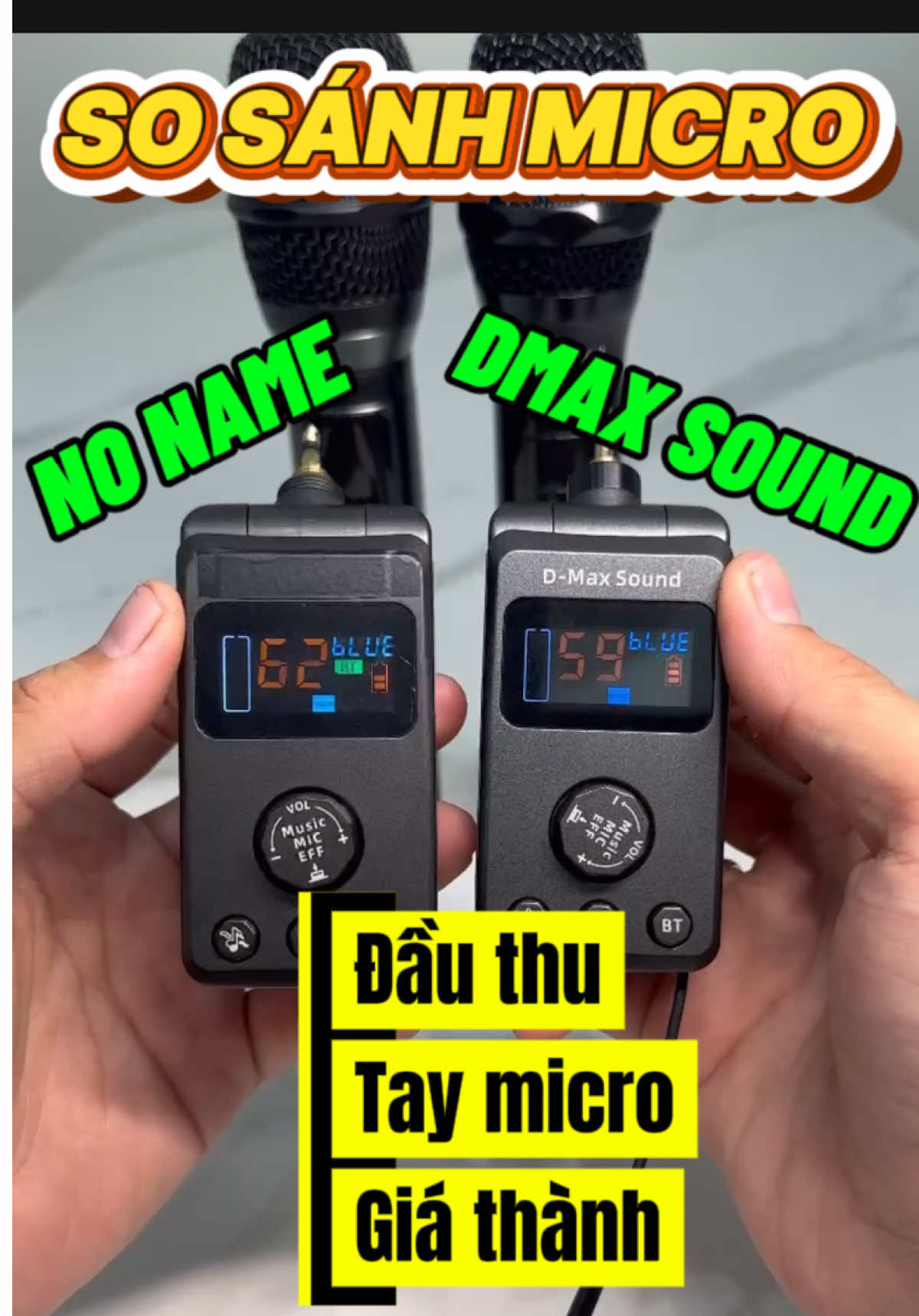 So sánh Micro Dmax Sound với những dòng Micro có ngoại hình tương tự #microdanang #microdmax #microkhongday #micdmax #sosanh 