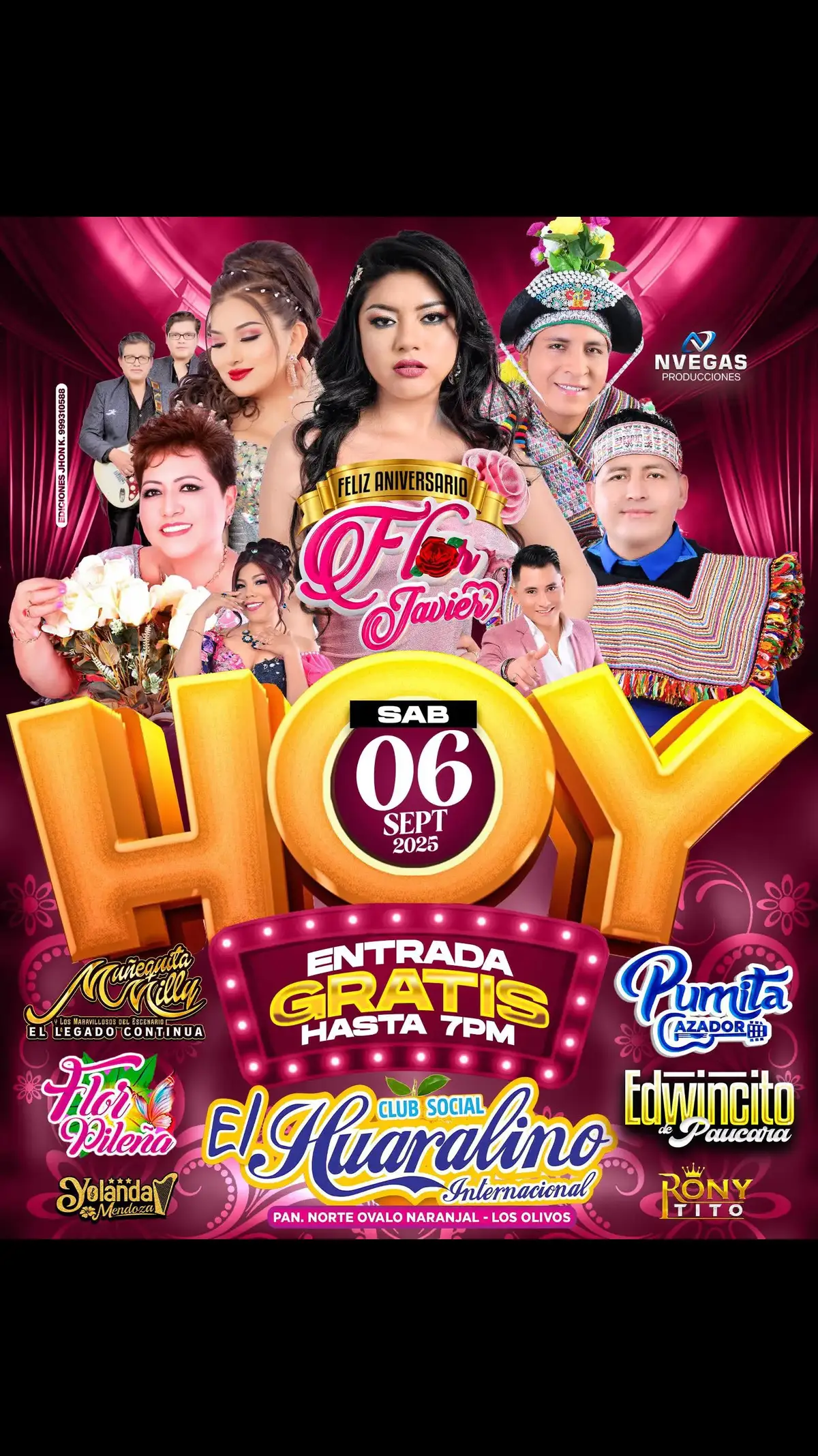 feliz aniversario flor javier en el huaralino internacional  #florpileña #florjavier #fyp #videoviral #pumitacazador 