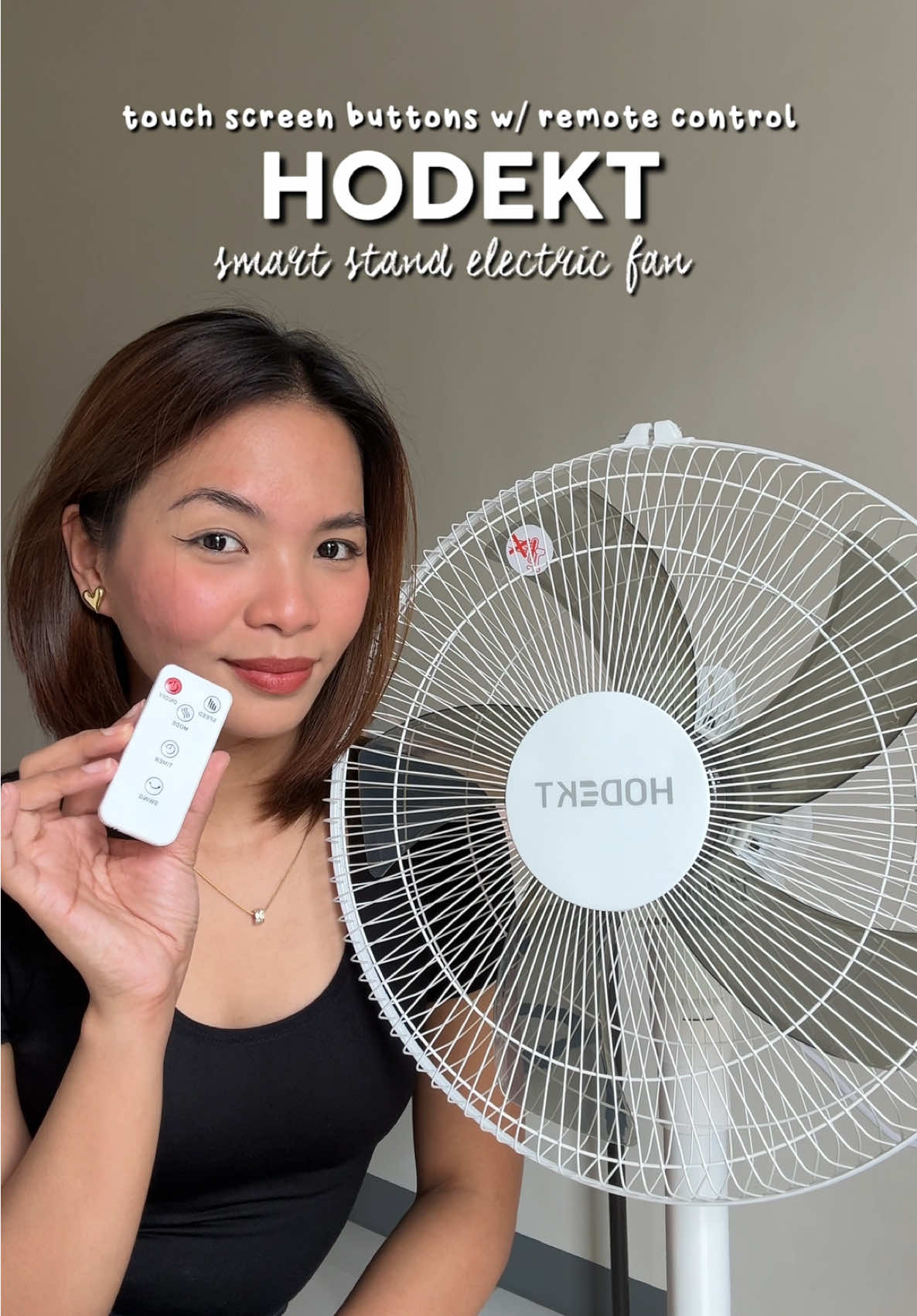 Electric fan na may remote at smart touchscreen buttons? 😱💯 This is HODEKT’s SMART STAND FAN, pati ako na amaze akala mo aircon lang yung may remote no? Super high quality pero affordable with 10/10 device performance! #hodekt #hodektph #hodektstandfan #hodektstandfantouchscreen #remotecontrolelectricfan 