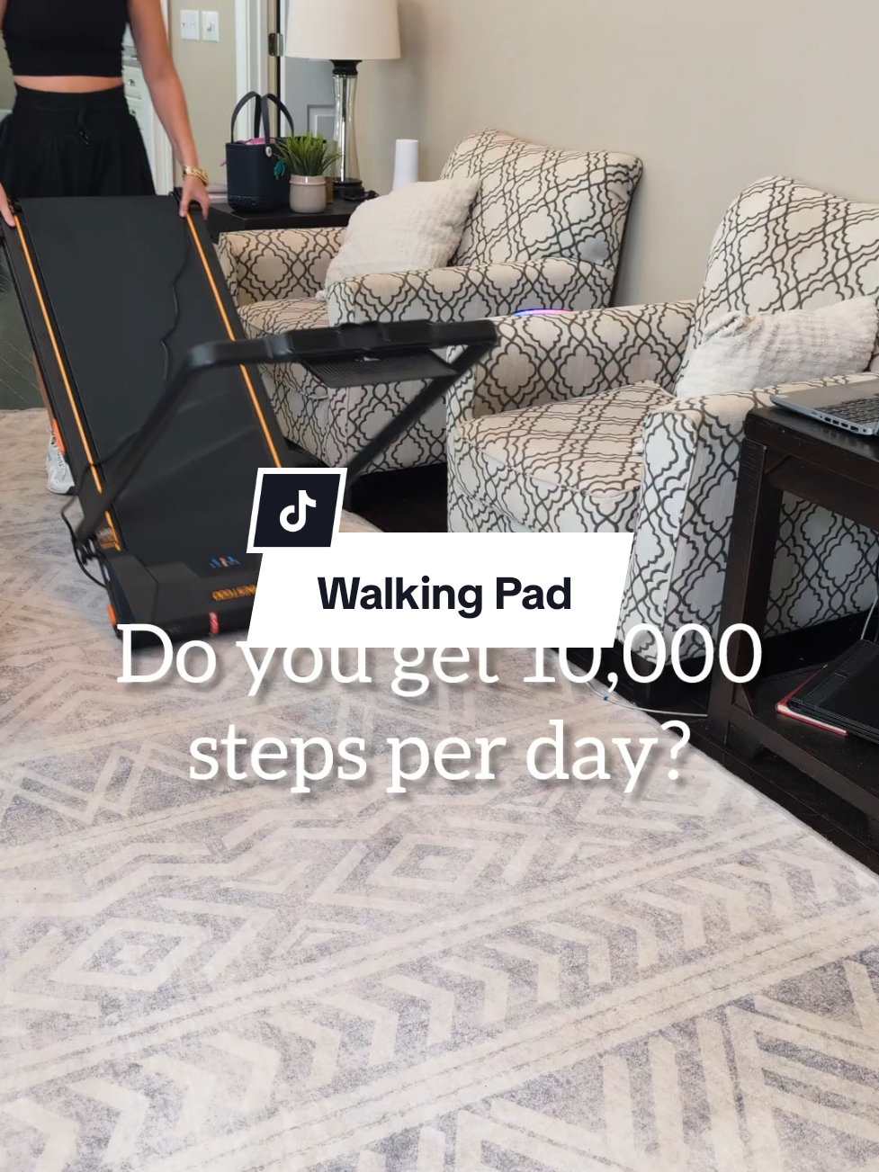 Do you walk 10,000 steps every day? I do now with my new walking pad from BestGod 🤍. #Walkingpad #walking #exercise #Fitness #walkingpadathome 