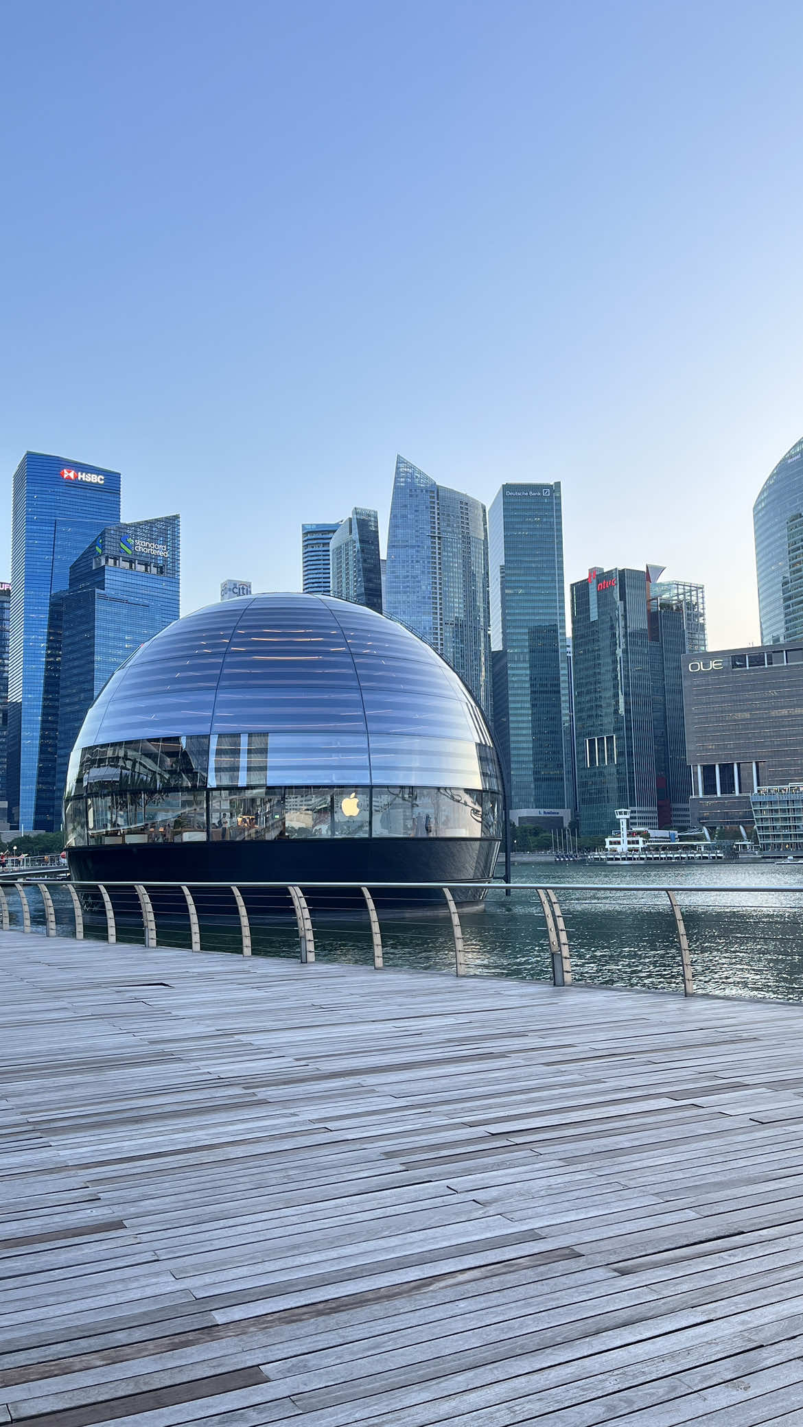 Singapore sore hari.  #singapore #visitsingapore #travel #applemarinabaysands 