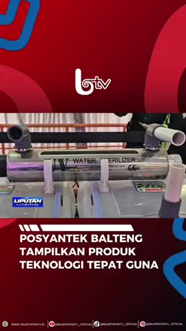 Pos Pelayanan Teknologi atau Posyantek Kecamatan Balikpapan Tengah, menampilkan sejumlah Produk Teknologi Tepat Guna Hasil Ciptaan Inovator Lokal. Salah satunya adalah Mesin Saringan Air Minum, yang diklaim bisa langsung Dikonsumsi setelah Disaring Menggunakan Alat tersebut. #AyoNobarBTV #balikpapan #posyantekbalteng #tampilkanprodukteknologitepatguna  #pospelayananteknologi