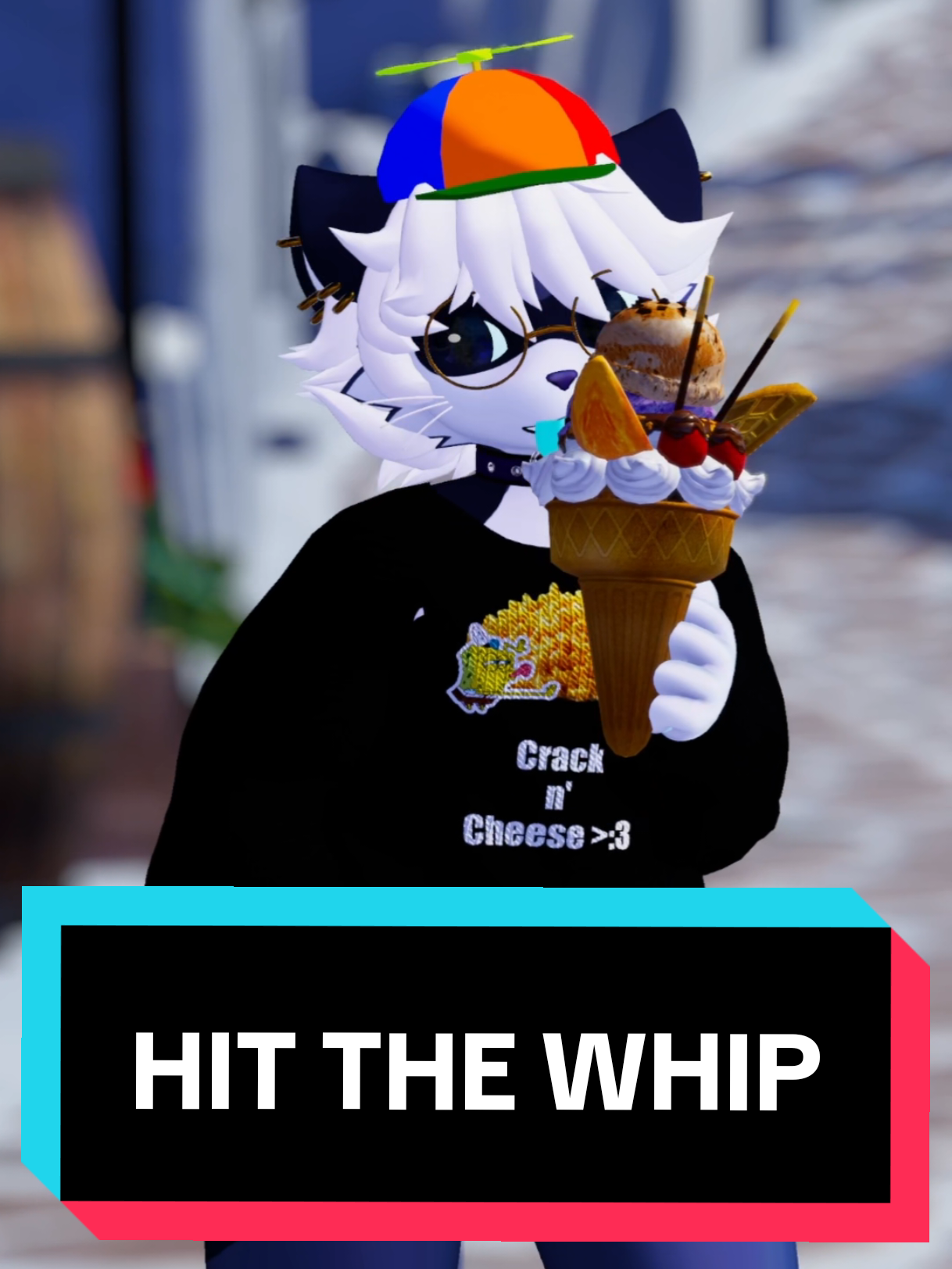 A cat could never hit the whip 😱 #vrchat #vrfurry #furrytiktok #vr #furry 