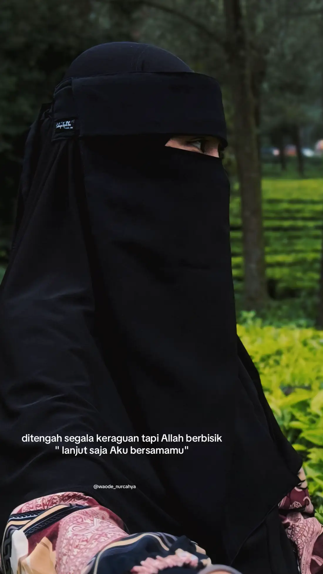 #abayafashion #cadarmuslimah #niqob #akhwatbercadar #fypシ゚viral🖤tiktok 