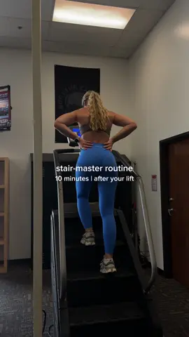 my 10 minute stairmaster routine after my lifts 🤌🏼🤌🏼💙 #stairmaster #stairmasterroutine #legday #dfyne #gymgirl @DFYNE  