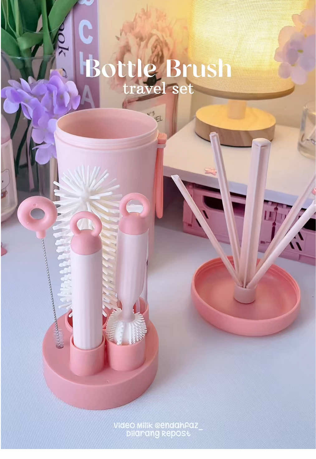 Seneng ada sikat botol set 8in1 praktis ringan & bisa masuk tas✨ #bottlebrush #bottlebrushset #sikatbotolbayi #sikatbotolsusu #sikatsilikon 