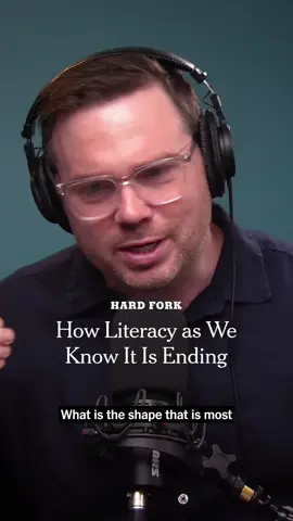 On the “Hard Fork” podcast, the Princeton historian of science and technology D. Graham Burnett discusses the current cultural shift from literacy to orality, saying, “Long-form, immersive literacy is coming to an end.” Listen to the full conversation with the co-hosts Kevin Roose and Casey Newton at youtube.com/hardfork. #Tech #news #podcast 