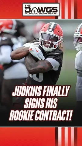 Quinshon Judkins FINALLY signs his rookie contract with the Browns! #fyp #clevelandbrowns #quinshonjudkins #browns #ohiostatefootball 