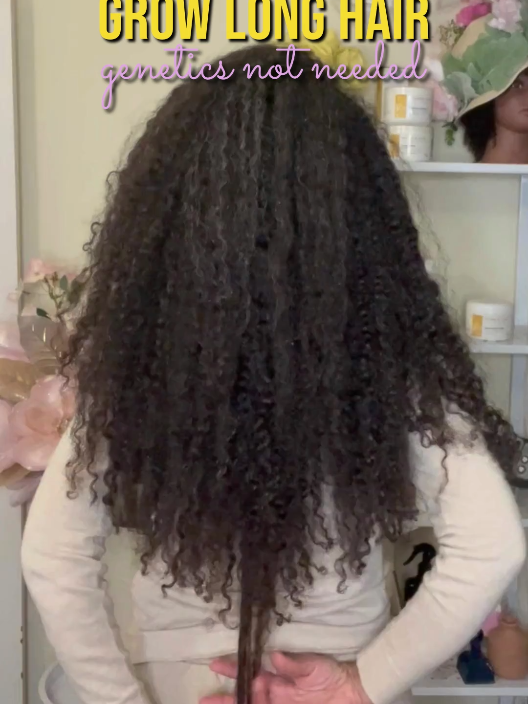 🌟 Hair Journey Reveal at 48! 👩🏽‍🦱 Genetics or Routine? Let's talk real hair secrets!  My hair now reaches my *butt*, and it's not just luck. In my 20s, I battled constant breakage until I created my game-changing Moisturizing Hair Pudding.  Mix of shea butter, castor oil, and aloe vera = serious hair magic ✨ This DIY solution locks in moisture like nothing else. Strong, long hair isn't a myth—it's about the right care! Curious how I did it? Swipe up to learn about my hair transformation and grab the recipe that changed everything! Who says amazing hair is just about genetics? 💪 #HairGoals #NaturalHairCare #AgelessBeauty #HairCareRoutine #wondercurlproducts #wondercurl