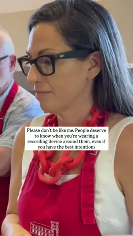 meta glasses are SO cool... until they're not i was just looking through the shared vacation folder my husband and i have and when i saw this footage taken from his perspective my stomach dropped. he was recording me as a joke because I'm admittedly the world's worst cook and I'm SUPER awkward in the kitchen big sorry to everyone i made this cooking class less enjoyable for i keep seeing stories about people wearing these in super inappropriate places / settings - doctors offices, waxing centers and whatnot...  technology is only awesome when it's in the right hands and in this instance it wasn't lesson learned. I'll be wearing them responsibly and getting permission before recording in public places from now on #raybanmeta #metaglasses #contentcreators #creatorsoftiktok #fyp 