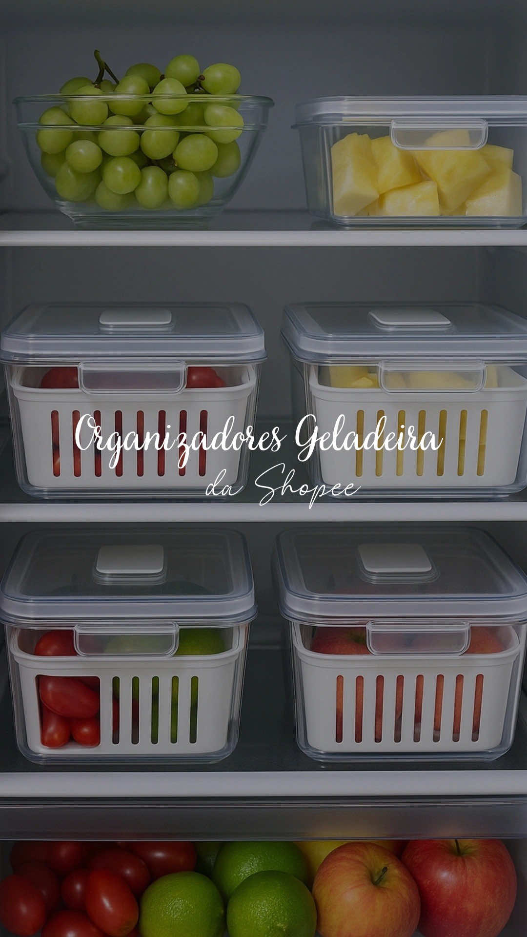 Organizador de geladeira #geladeira #organizadoresdeacrilicogeladeira 