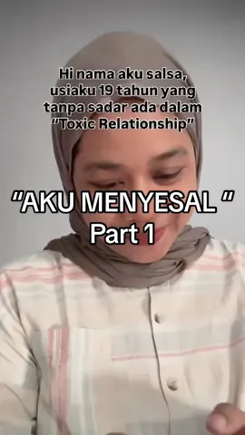 “Aku Menyesal” Part 1 (karena ga cukup musiknya maksimal 90 Detik) Based on true story,  diambil langsung dari cerita teman online ku di Dm, dan sudah dapat persetujuan untuk di up supaya kita semua bisa sama2 belajar. Please komen yang baik2 karena Kakanya saat ini pun lagi ga baik2 aja dan butuh support kita semua ❤️ Note : bukan nama asli #truestory #kisahnyata 