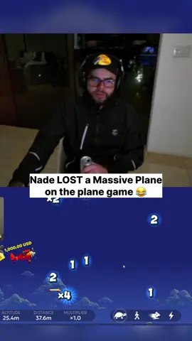 Nade lost a massive Plane on the plane game #kickstreaming 