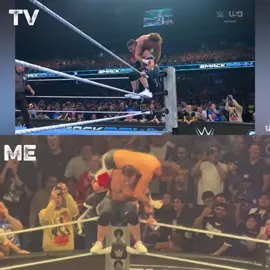 Shot for shot edit comparison to what you saw on TV and what I saw there LIVE #WWE #johncena #brocklesnar #fyp #wwechicago 