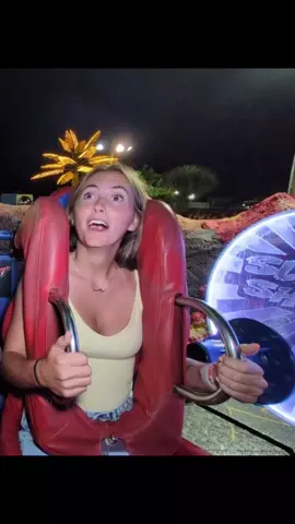 Went up brave, came down screaming#fyp #viral #foryou #funnyride 