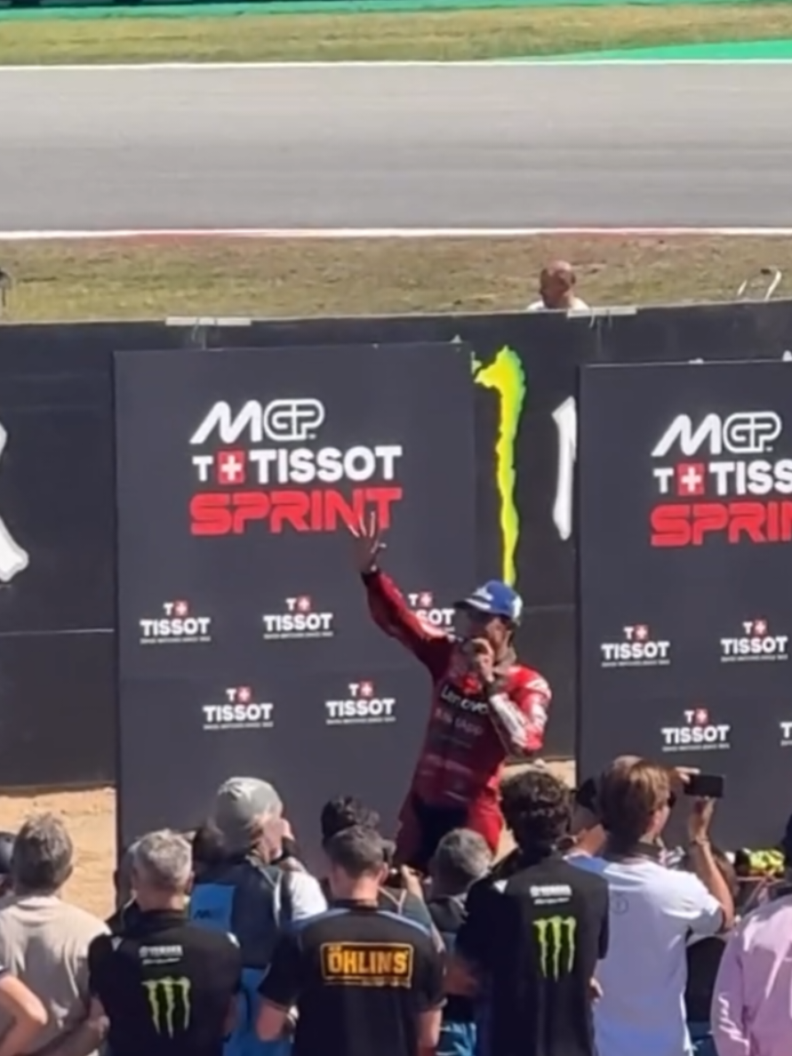 Sprint race podium reward 🥇 #motogp #marcmarquez #weare93 #catalangp #todorojo🔴 