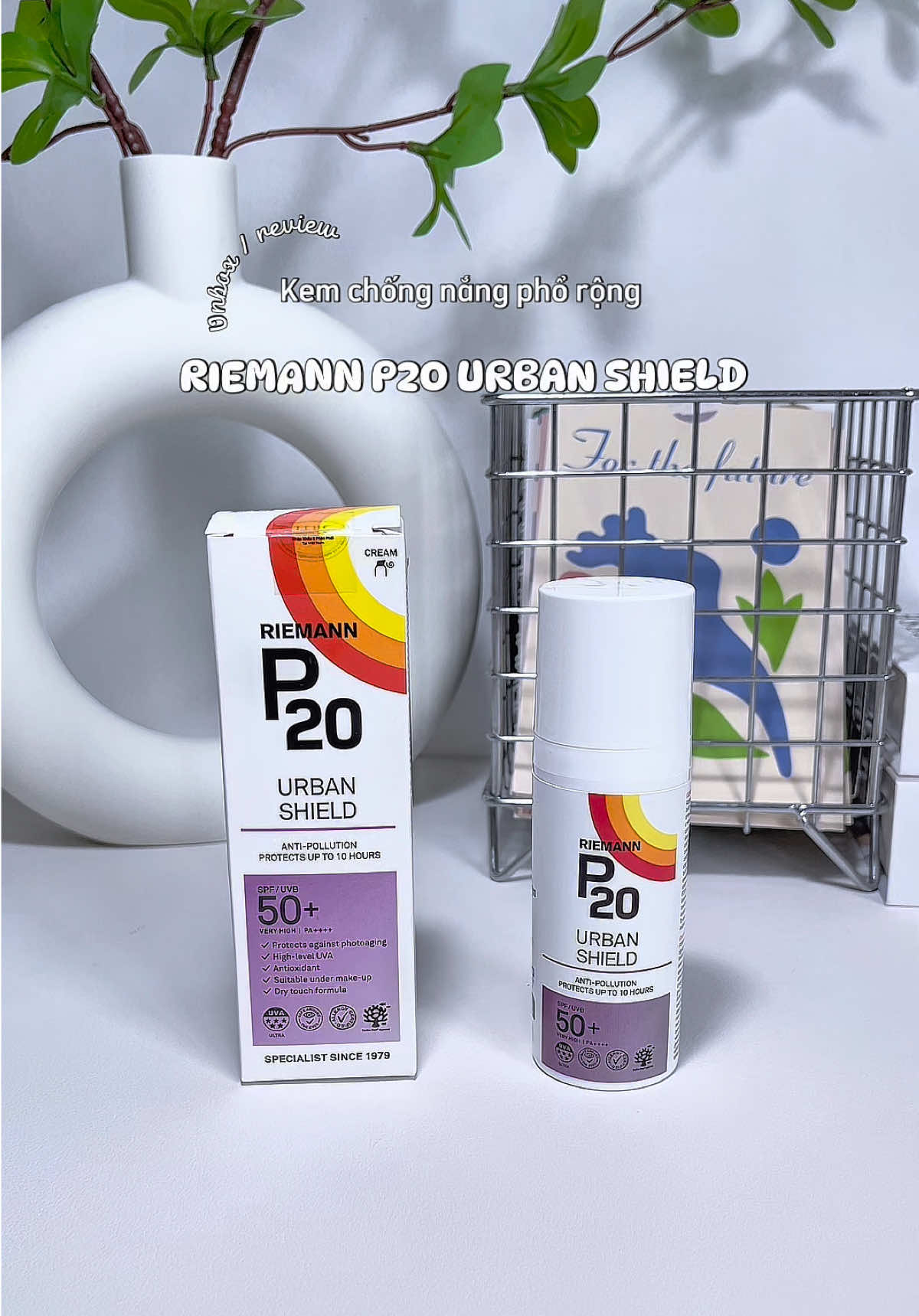 Kem chống nắng phổ rộng chân ái thoa 1 lần hỗ trợ chống nắng b/vệ da lên đến 10h gọi tên  Riemannp20urbanshield  #10tiengkhongreapply #Riemannp20urbanshield #kemchongnang #kemchongnangphorong #Riemannp20 