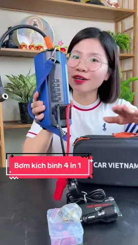 Trả lời @Anh Quân Paris Bộ bơm kích bình Car Vietnam cho ô tô xe máy thế hệ mới 4 trong 1 xịn xò tiện lợi #hangxinhtuoi #carvietnam   