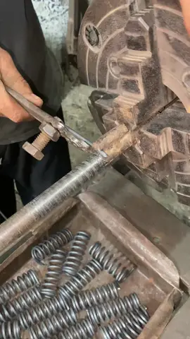 How to make springs from wire on lathe #creatorsearchinsights #trending #shorts #viralvideos 