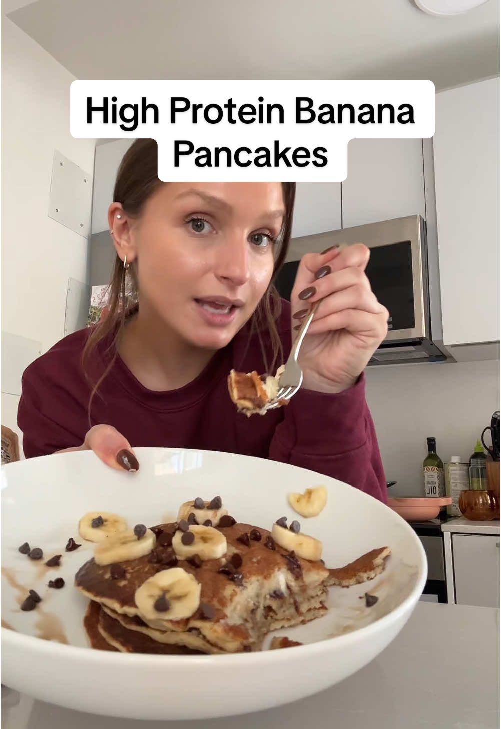 Banana Pancakes on the weekend duh #highprotein #highfiber #bananapancakes #weekendbreakfast 