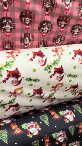 🎄✨ Malha suede com estampas natalinas! Perfeita para deixar suas criações cheias de charme neste Natal.  #Suede #natal2025chegando❤️