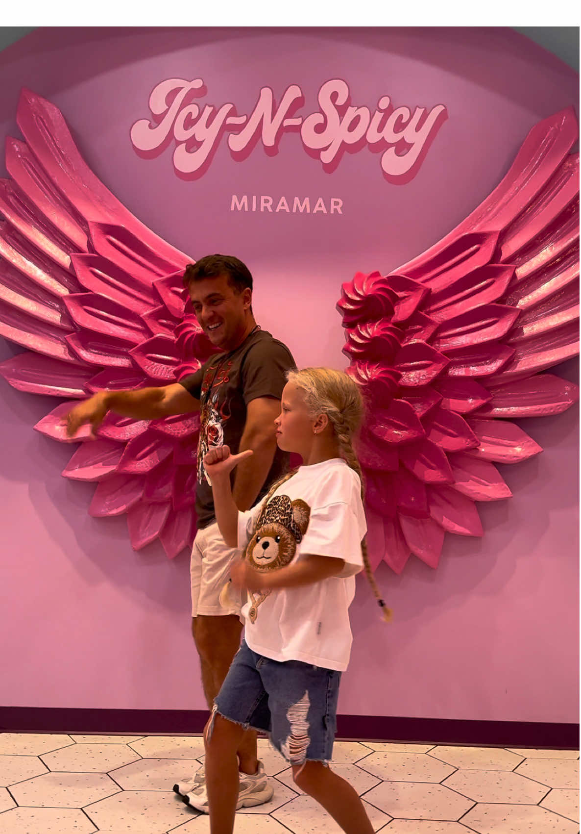Me and Eseniia when waiting our Icecream ! @Icy-N-Spicy Dessert Shop ! #miramar #esenya_miss #fypシ #mikheevdancefamily #florida @Freeform @Mikheev Family @America’s Got Talent @Jennifer Hudson Show @Netflix @Kpop Demon Hunters Netflix @sajaboysofficial 
