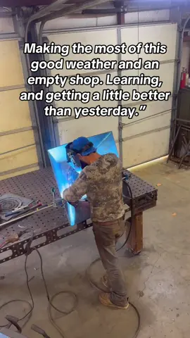 Making the most of this perfect weather — sparks, steel, and a little progress every step of the way. #WeldingLife #Fabrication #Metalwork #DIYProjects #WeekendGrind