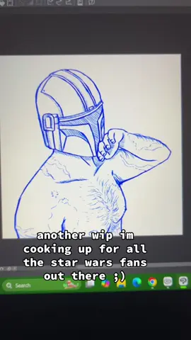 im feeling evil rn #digitalart #starwars #themandolorian #fanart #dindjarin