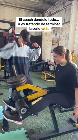 Ella si lo dio todo!! 🫶🏼✨ Jajaja  #fyp #viral #Coach #entrenamiento #gym 