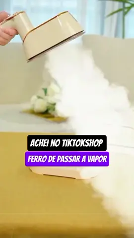 ferro de passar roupa a vapor para de sofrer desamassando do roupas esse mini ferro a vapor deixa lisinha e o melhor super barato no tiktokshop #miniferro #tiktokshop #ferroavapor 