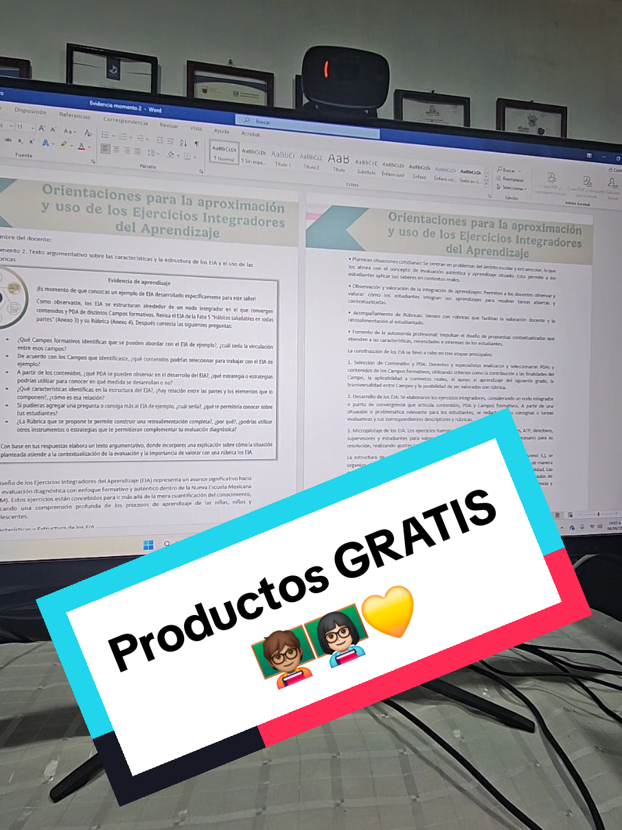 Productos GRATIS del taller Orientaciones para la aproximación y uso de los EIA 🧑🏽‍🏫👩🏻‍🏫 #docentes #maestros #maestras #educacion #EduTok 