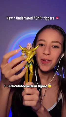 Brand new and underrated ASMR triggers 😴 I love the movable action figures !! 😩 #asmr #asmrsounds #asmrtriggers #satisfying #fyp 