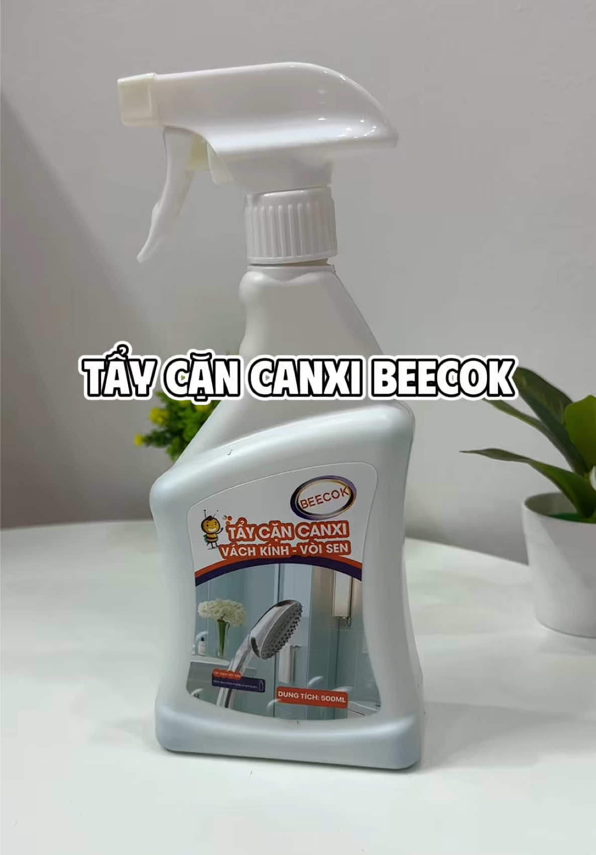 Xịt tẩy cặn canxi beecok #hueoimuagi #beecok #xittaycancanxi #giadung #vesinhnhacua 