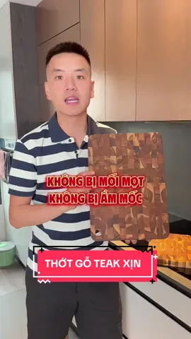 Không bị mối mọt, không bị ẩm mốc các bác phải săn deal thớt gỗ Teak này nha