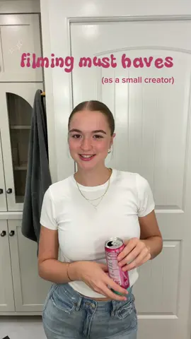 FILMING MUST HAVES AS A SMALL CREATOR 🩷 #tiktokshop #tiktokmademebuyit #smallcreator #musthaves #tiktokmusthaves 