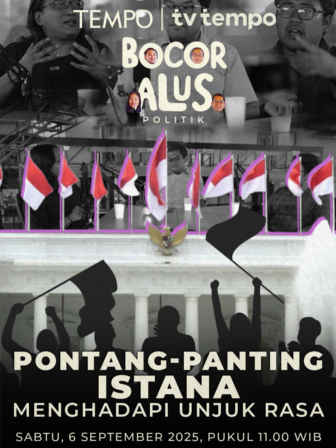 Pontang-panting Istana Menghadapi Unjuk Rasa Unjuk rasa besar berujung kerusuhan membuat Istana pontang-panting. Ada dorongan mencopot Kapolri Jenderal Listyo Sigit Prabowo. Simak selengkapnya Program Bocor Alus Politik di Channel Youtube Tempodotco dan Spotify @tvtempo @tempo.co #BocorAlusPolitik #PodcastBAP #PodcastTempo