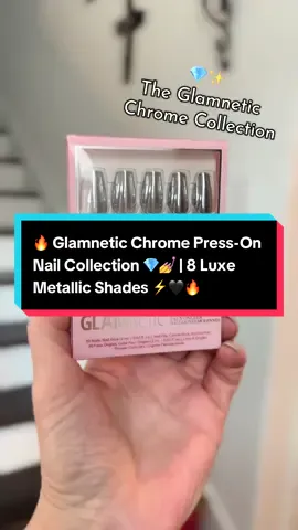 Get salon-perfect nails in minutes ⏱️ with Glamnetic Press-On Nails 💅✨. Featuring inclusive sizing, salon-grade adhesive 🧴, and durable, reusable wear that lasts up to 2+ weeks 💎🔥, each kit comes ready-to-use with 30 nails, glue, cuticle stick, file, and prep. High-shine metallic finishes ⚡️💎 (Chrome Collection) — perfect for everyday glam, vacations 🌞✈️, nights out 🎉, or whenever you want nails that don’t quit 💖. Affordable, long-lasting, and always on trend 👑✨. #nails #pressonnails #tiktokshopcreatorpicks #beauty #diymanicure @Glamnetic 