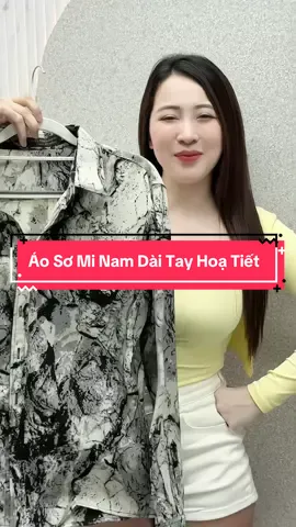 Áo Sơ Mi Nam Dài Tay Hoạ Tiết #cohuyentaphoa #xuhuong 