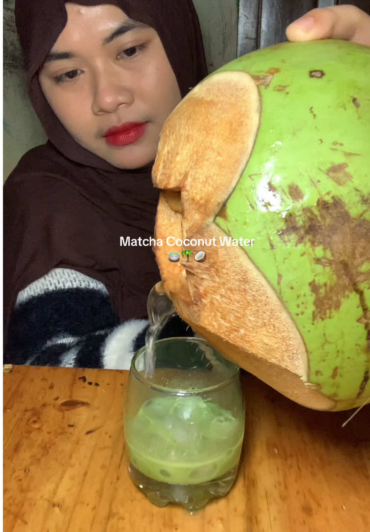 matcha coconut warer recipe #matchacoconut #matcha #matchacoconutwater #viral #fyp 