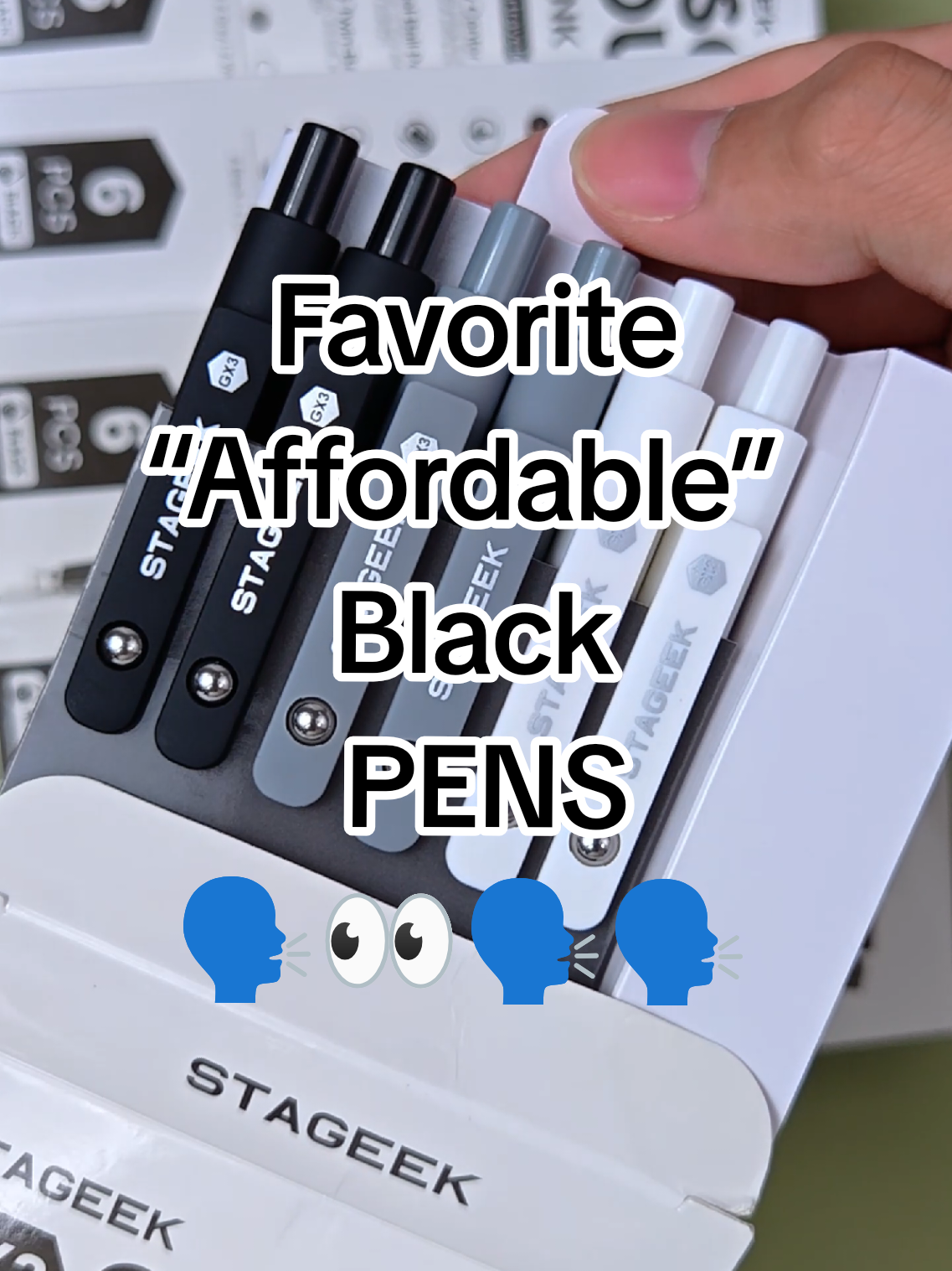 Comment how many pens you have🤗🖤🖤 BLACK GEL PENS. All pens ate .7mm except the writech. Oops.💦💨