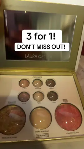 The Laura Geller Tuscan Sun Starter Kit includes the Tuscan Sun eyeshadow and face palette with warm, versatile shades, the Color Correcting Baked Balance-N-Brighten Foundation for an even, radiant finish, and a soft kabuki brush for effortless blending. This deal is so good! 35+ Female beauty TikTok Shop Discount Disclaimer: Price or gift may Vary After promotion ends Tiktok shop coupons may not be available to everyone #TikTokShopCreatorPicks   #tiktokshoprestock #summersfinalsprint 