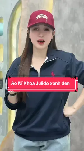 Áo Nỉ Khoá Julido xanh đen #cohuyentaphoa #xuhuong 