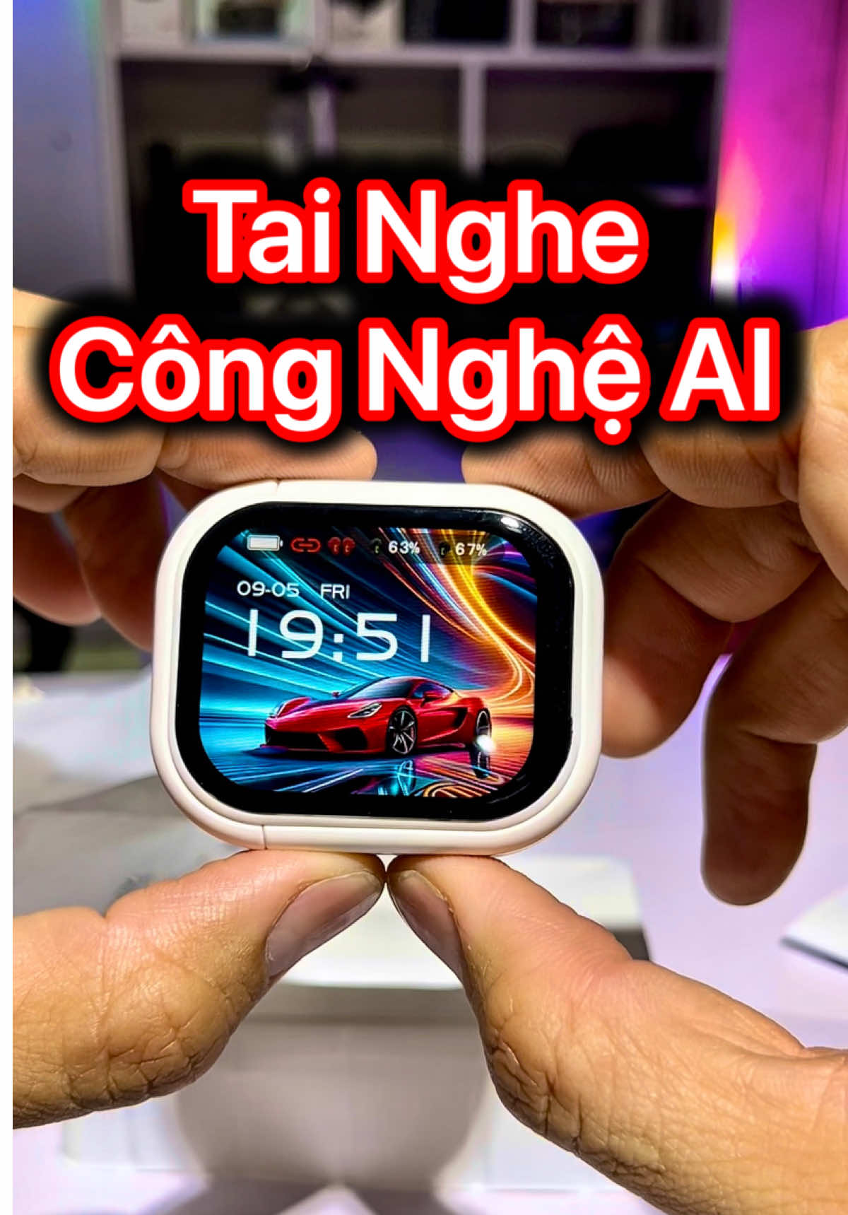 Tai Nghe Có Màn Hình Cảm ứng - Trợ Lý phiên dịch AI #tainghe #tainghecamung #tainghehtc 